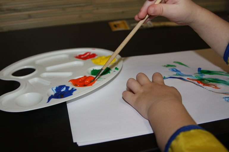 А мы сегодня рисовали