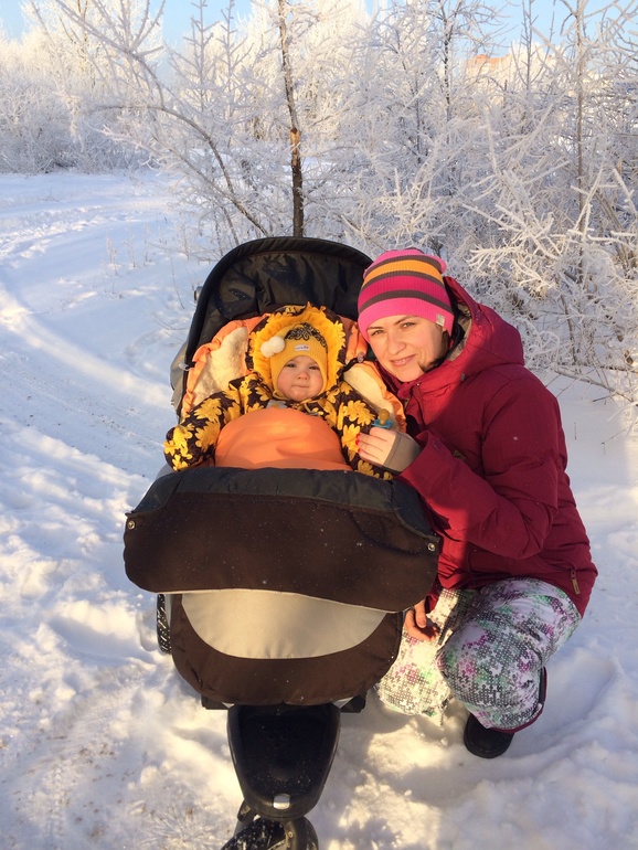 Солнечно-морозный день..