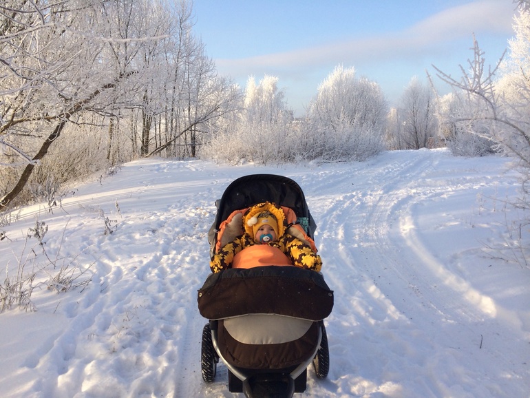Солнечно-морозный день..