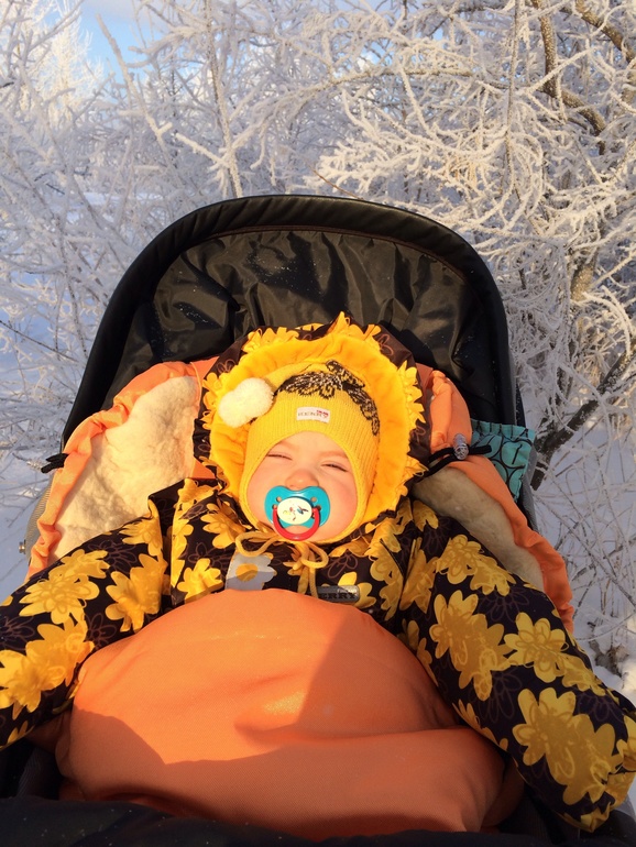 Солнечно-морозный день..