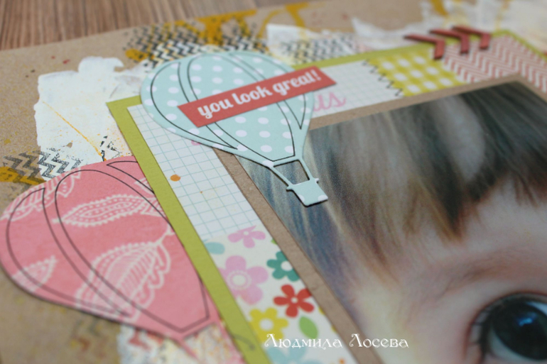 Страничка про глазки или первый опыт в Mixed Media