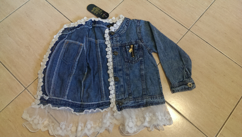 оригинальное фото. Детские джинсовые курточки.