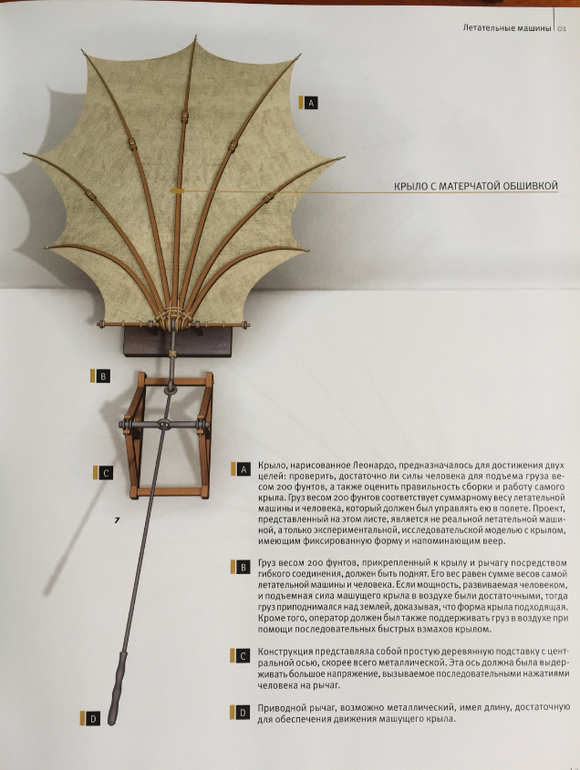Летательные аппараты Леонардо да Винчи вертолет спираль