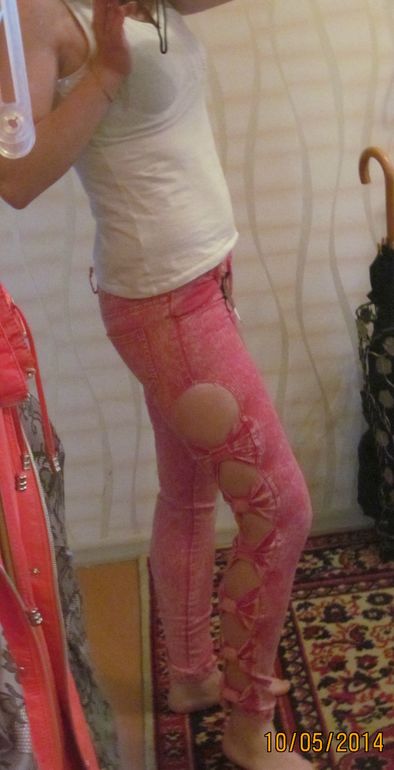 джинсы и ночная рубашка у меня