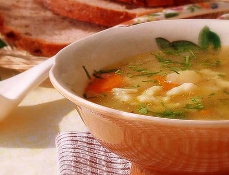 Суп с клецками