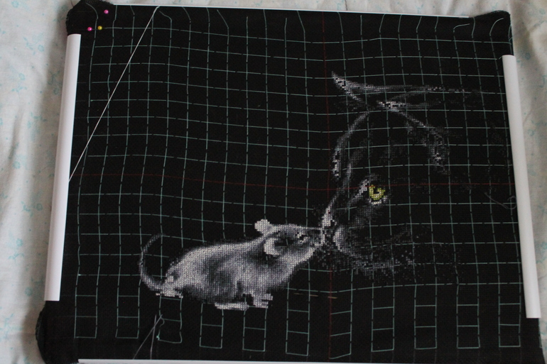 Знакомство , этапы вышивания