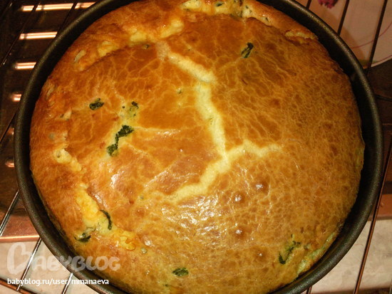 Пирог с сыром и шпинатом
