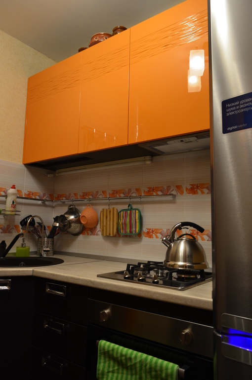 Вот моя кухня -Оранжевое настроение (6 кв.м)