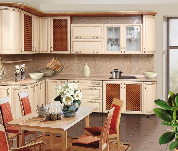 Кухни с рамочными фасадами ЗОВ (пленка, краска)