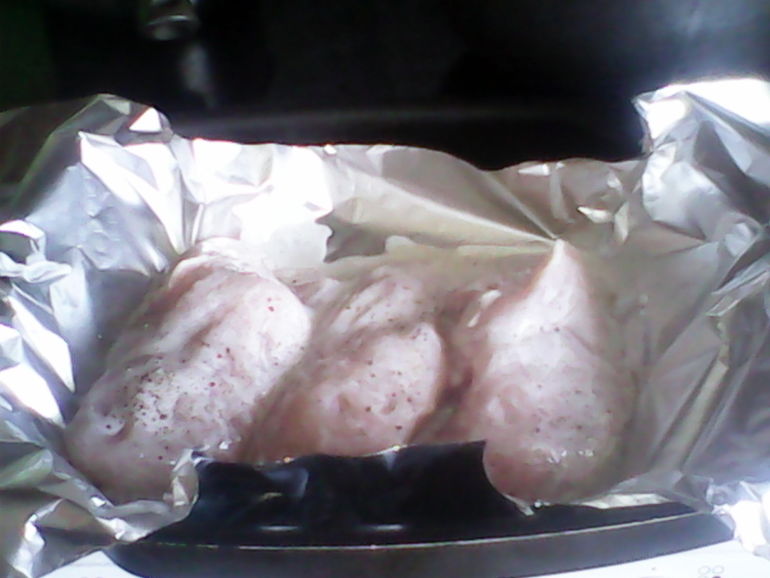 моя любимая грудка отправляется в духовку