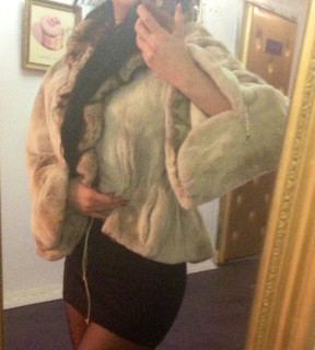 Шикарная эксклюзивная шубка из кремовой норки