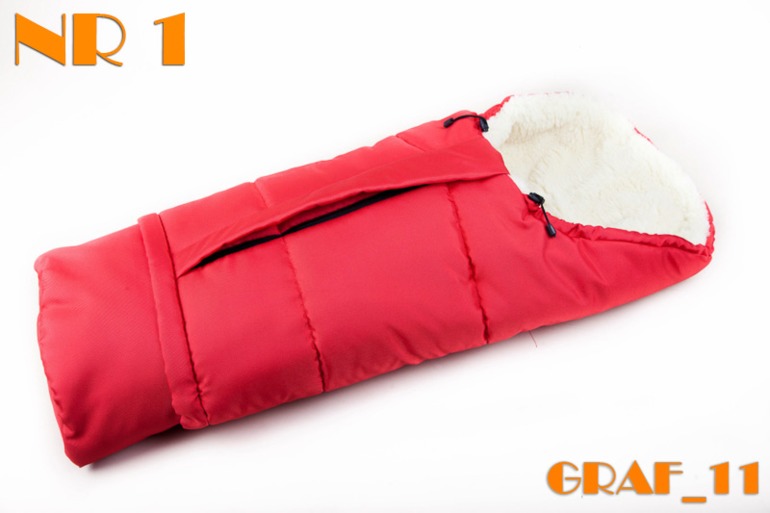 Конверт-мумия на натуральной овчине из Польши