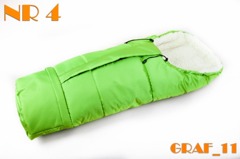 Конверт-мумия на натуральной овчине из Польши