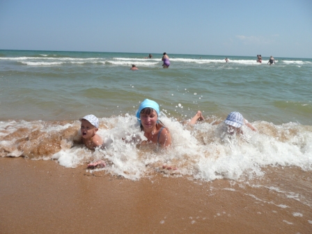 Поездка на Азовское море с детьми на машине в 2013 году.