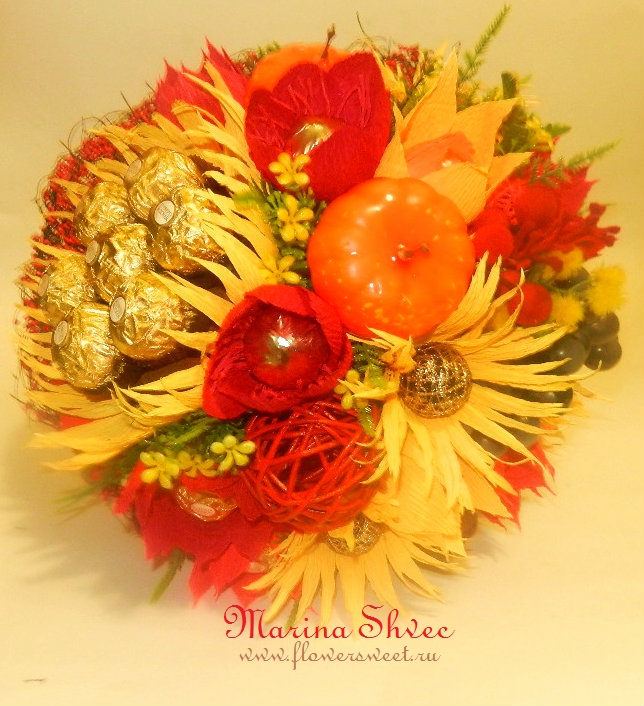 Предлагаю сделать для вас букеты и композиции из конфет =)