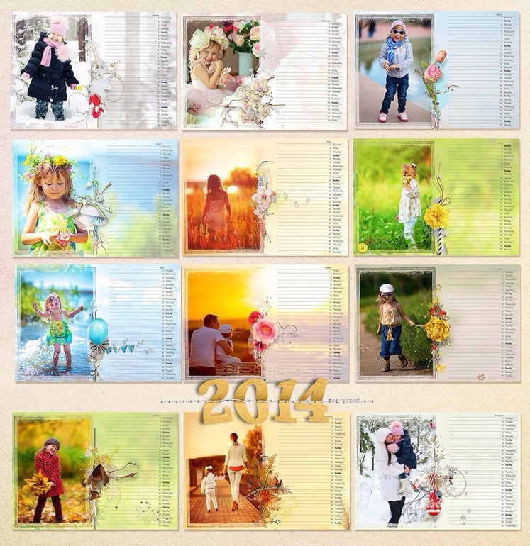 Календарик 2014
