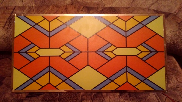 Световое витражное панно.