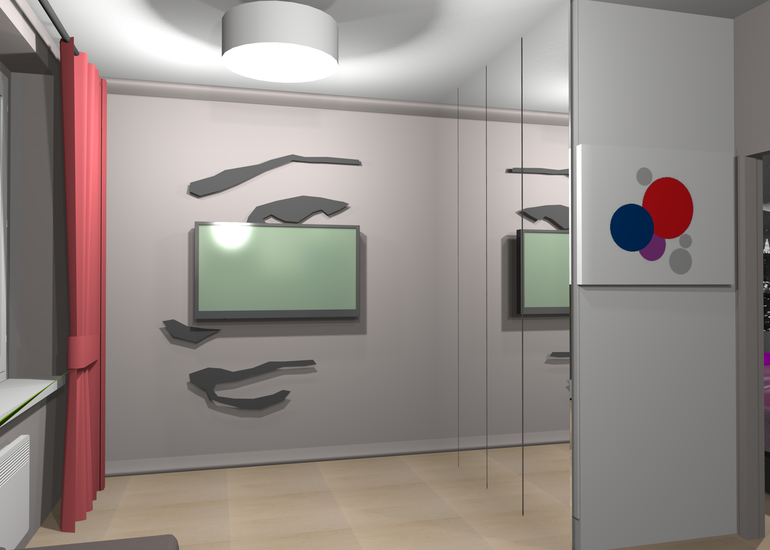 Однокомнатная квартира. Дизайн-проект.