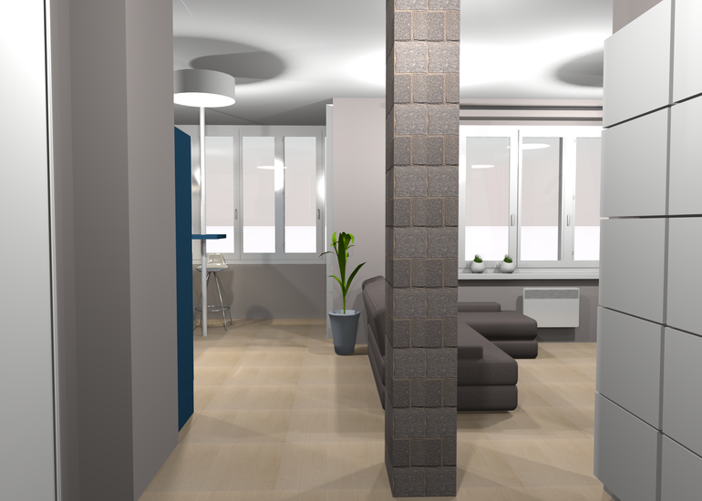 Однокомнатная квартира. Дизайн-проект.