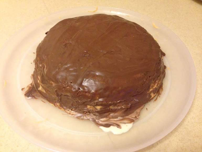 Решила и наш блинный тортик показать