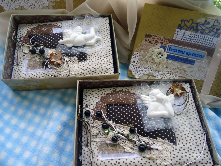 Мини альбомчики для крестных