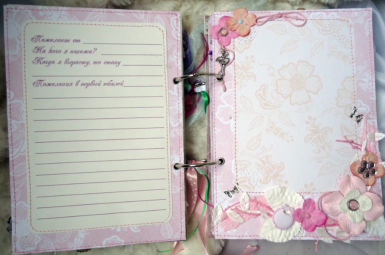 Альбом-книга пожеланий для Евангелины (часть заказа)