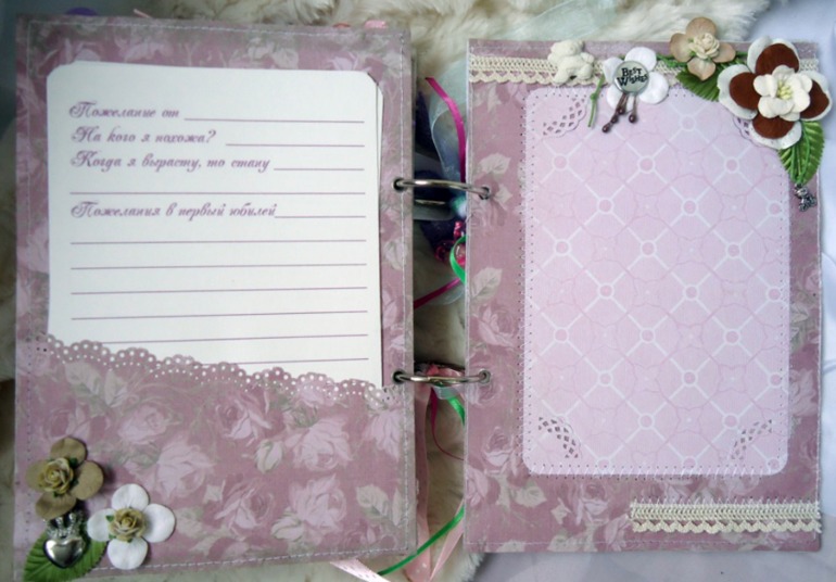 Альбом-книга пожеланий для Евангелины (часть заказа)