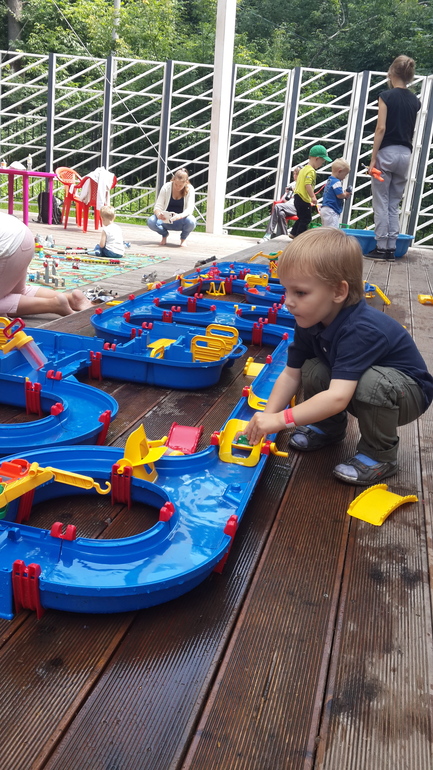 паровозия и аква-садик в парке Фили