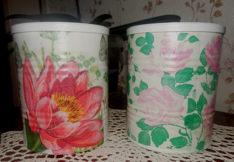 мои поделки в технике декупаж