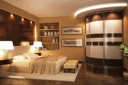 Угловой встроенный шкаф