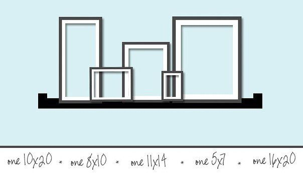 Рамки в интерьере