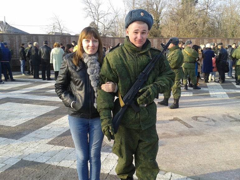 Вчера ездили на присягу к сыну