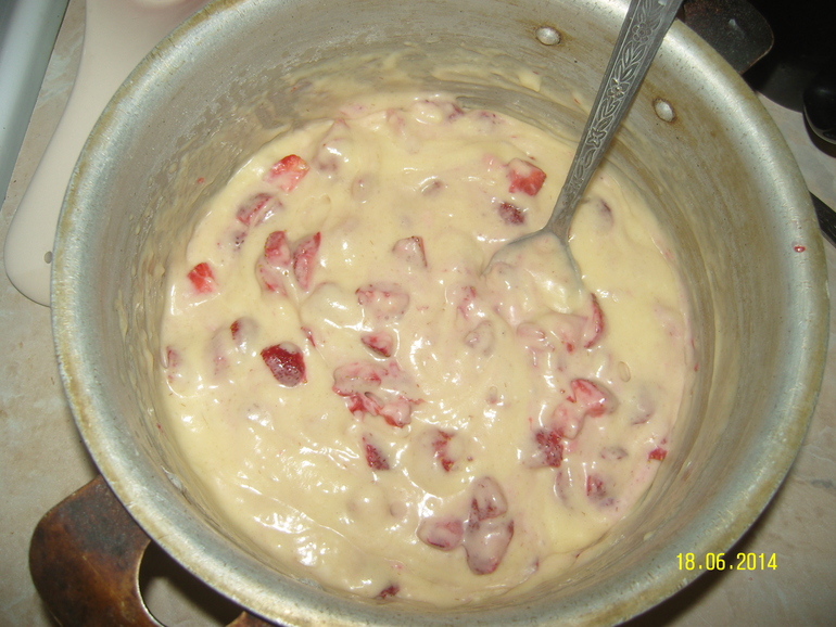 Маффины с клубникой