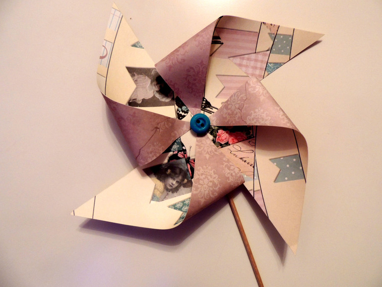 Бумажные вертушки за 15 минут