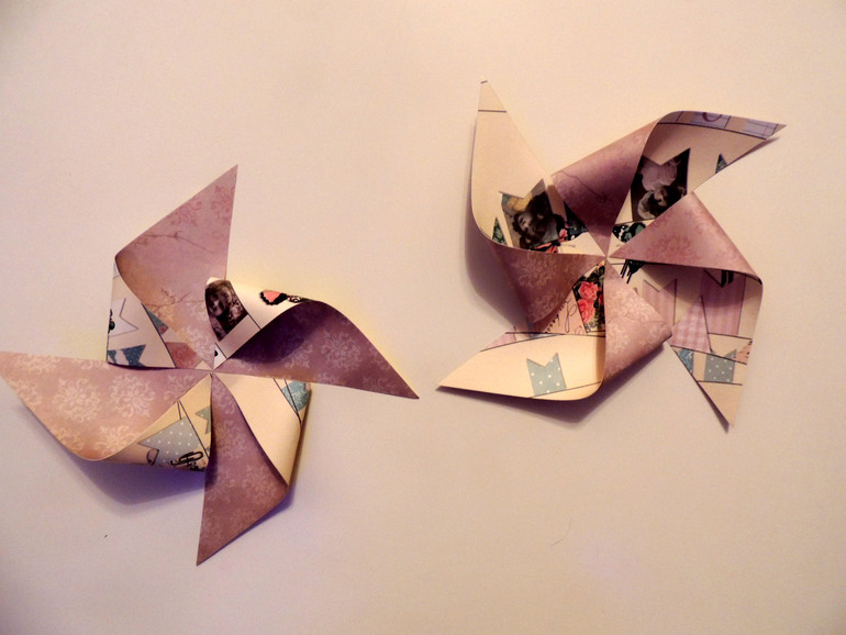 Бумажные вертушки за 15 минут