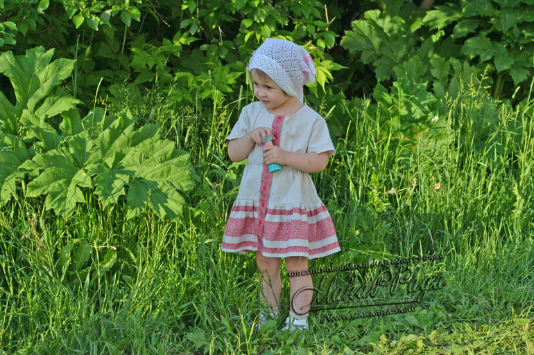 Льняное платье