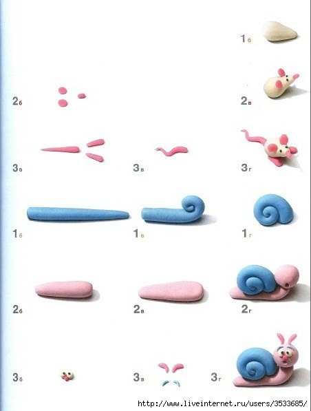 Лепим из пластилина ))) по картинкам )))