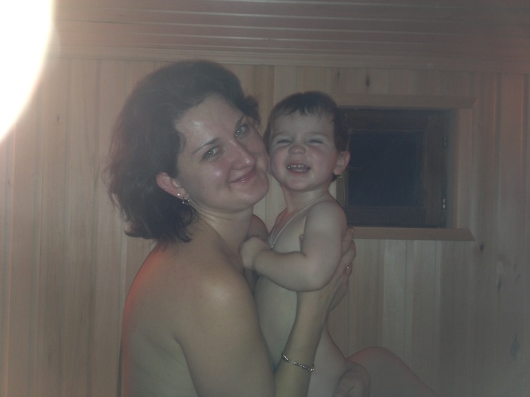 А мы из бани!