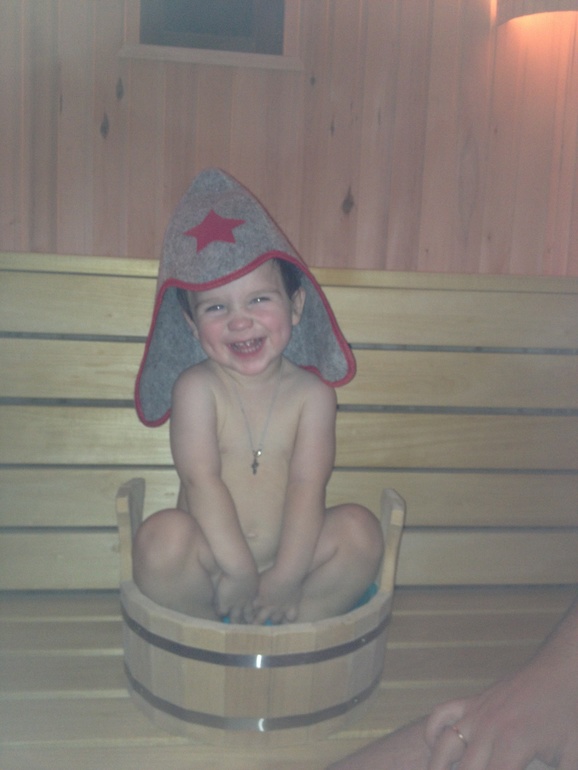 А мы из бани!