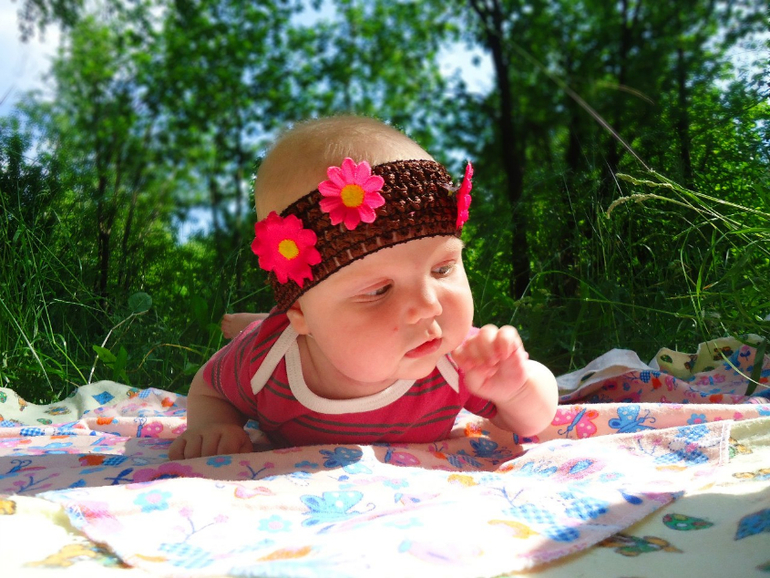 Нашей принцессе  4 месяца))) (отчет за месяц+много ФОТО)