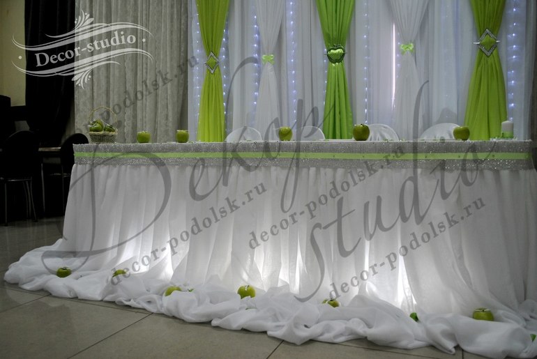 Свадебное оформление зала