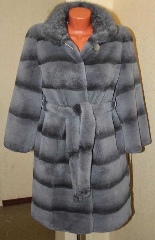 Шикарная шубка бобрик-графит 27500р