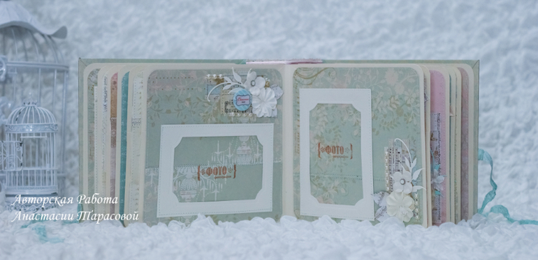 Свадебный набор: альбом и открытка в коробочке.