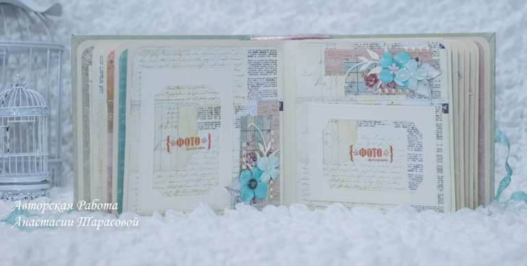 Свадебный набор: альбом и открытка в коробочке.