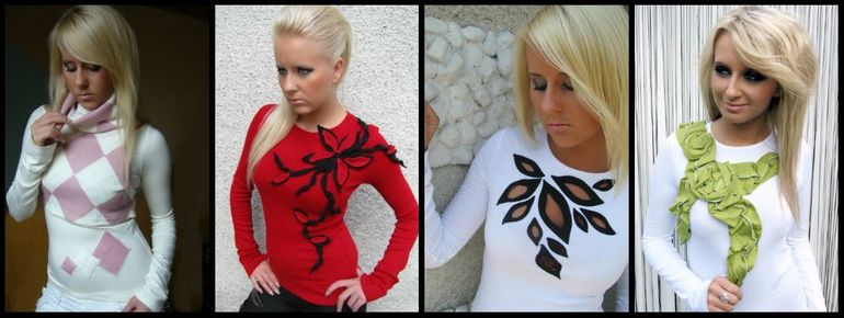 Трикотажные кофточки, туники и платья уникального дизайна (из Польши)