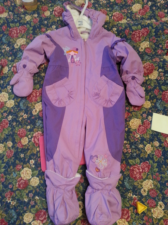 комбез демисезонный для девочки 12 мес ДПД