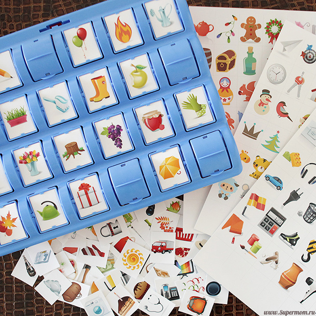 Карточки для цепочки и сетки памяти (материал)