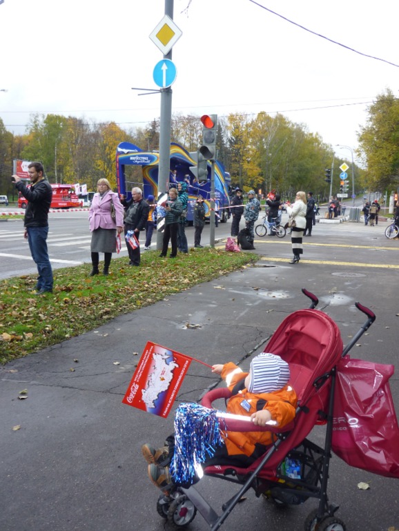 Приняли участие в эстафете Олимпийского огня)))