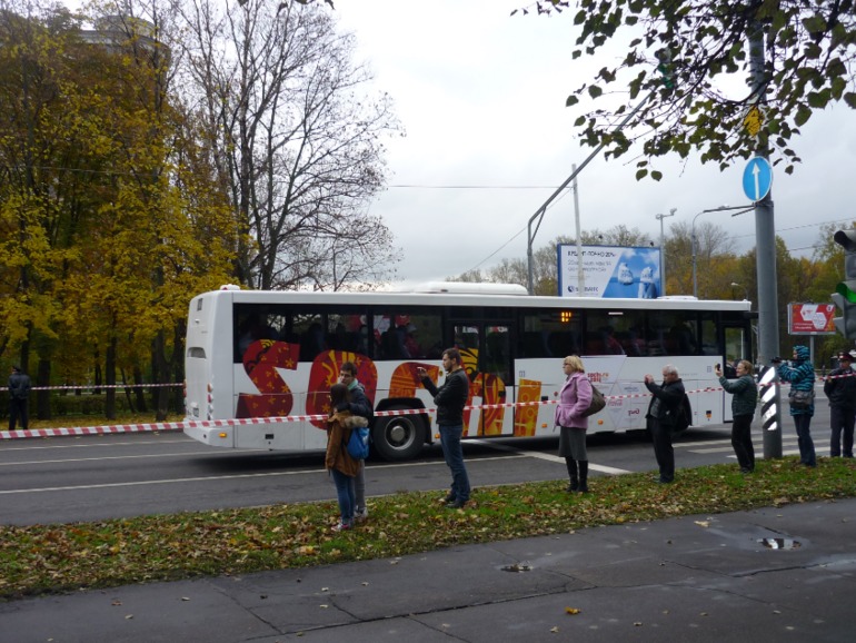 Приняли участие в эстафете Олимпийского огня)))