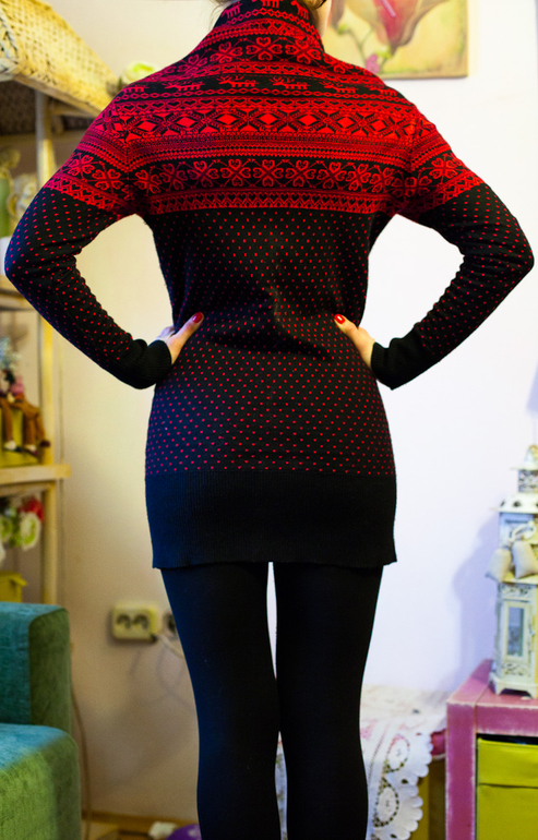 Кофта-платье от китайского дизайнера MQ, 42-44